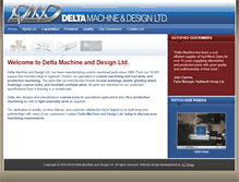 Tablet Screenshot of deltamachinecanada.com